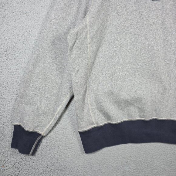 Todd Snyder x Champion Sweater Men Size XL Grey Blue Henley Fleece Heavyweight - Picture 4 of 11